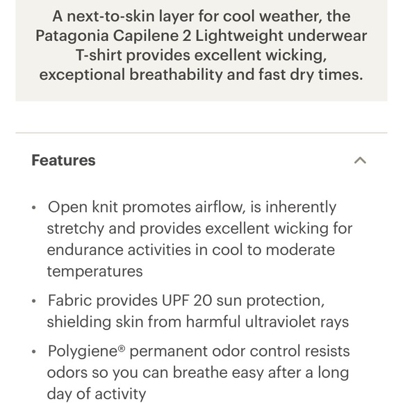 Patagonia Stripe SS Capilene 2 Lightweight Top - Picture 7 of 11